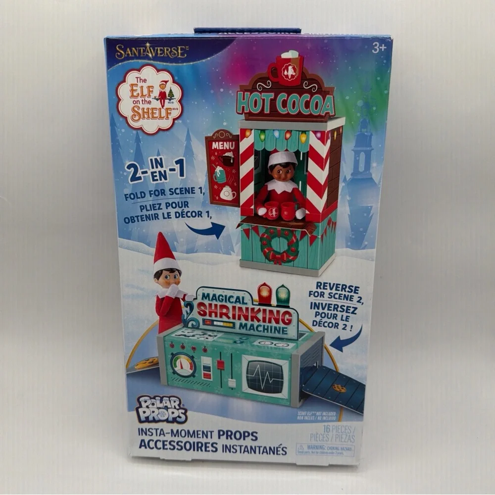 The Elf on the‎ Shelf Polar Props 2-in-1 Insta-Moment Hot Cocoa Set New